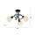 Deckenlampe Metall Glas L:38 cm inkl E14 dekorativ