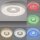 LED Deckenlampe Weiß RGB Beleuchtung mit Ø39 cm 2200 lm