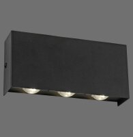 LED Wandleuchte Anthrazit Up Down dimmbar B:17 cm 2 W