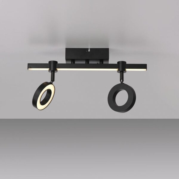 Verstellbarer LED Deckenspot Schwarz RGB Licht dimmbar