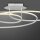 Dekorative LED Deckenleuchte Metall Weiß 3000 K Ringe