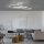 Dekorative LED Deckenleuchte Metall Weiß 3000 K Ringe