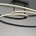 LED Deckenleuchte Metall Schwarz 3000 K Ringe dekorativ