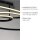 LED Deckenleuchte Metall Schwarz 3000 K Ringe dekorativ