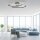 LED Deckenleuchte Metall Schwarz 3000 K Ringe dekorativ