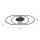 LED Deckenleuchte Metall Schwarz 3000 K Ringe dekorativ