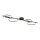 Schwarze LED Deckenlampe Metall 120 cm länglich 4850 lm
