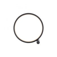 LED Tischlampe Schwarz Metall Ring H:25,5 cm 1290 lm