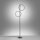 LED Stehleuchte Schwarz Metall Ringe 151 cm 1290 lm