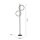 LED Stehleuchte Schwarz Metall Ringe 151 cm 1290 lm