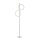 LED Stehleuchte Silber Metall Ringe 151 cm 1290 lm 10 W