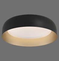 Dimmbare LED Deckenlampe Schwarz Gold Ø40 cm 2850 lm