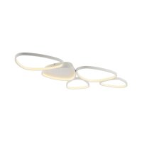 LED Deckenlampe Wei&szlig; Metall 3000 K 6100 lm L:116,5 cm