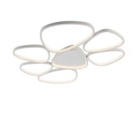 LED Deckenlampe Wei&szlig; Metall 3000 K 6100 lm L:92 cm