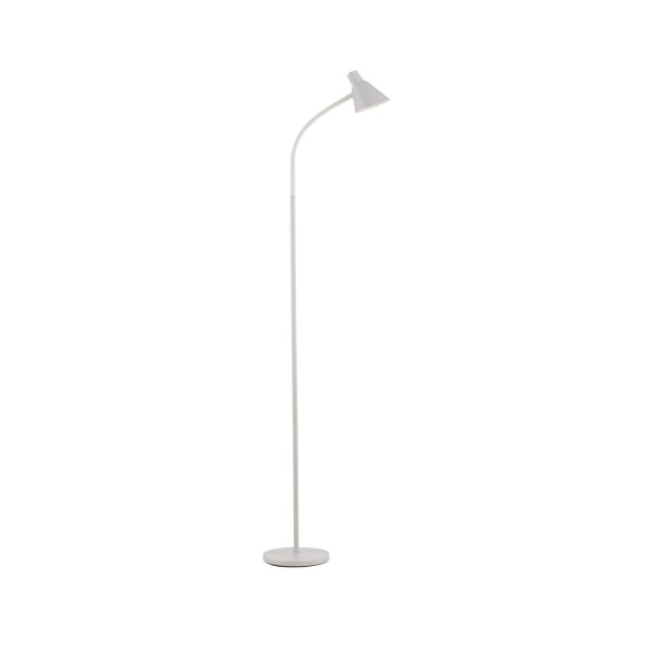 Weiße LED Stehleuchte Metall 150 cm 4 W 3000 K flexibel
