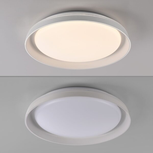 Blendarme LED Deckenlampe Weiß Ø43 cm 2630 lm dimmbar