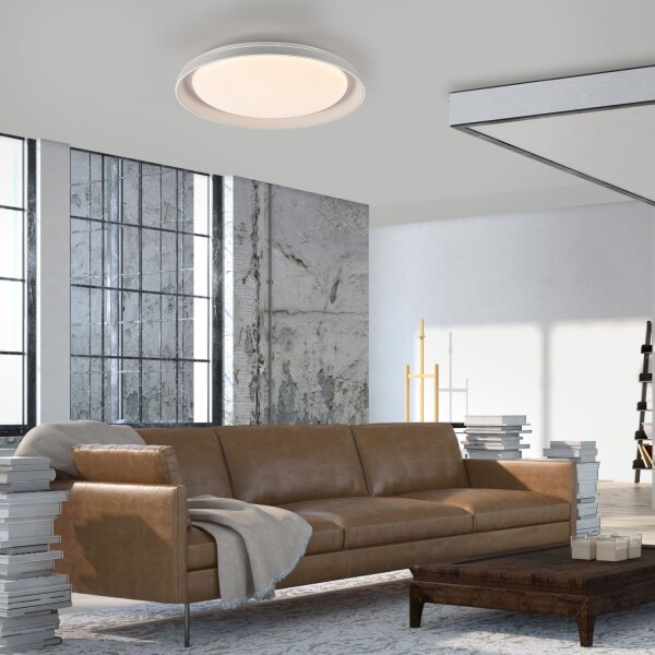 Blendarme LED Deckenlampe Weiß Ø43 cm 2630 lm dimmbar