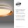 Blendarme LED Deckenlampe Weiß Messing Ø43 cm dimmbar