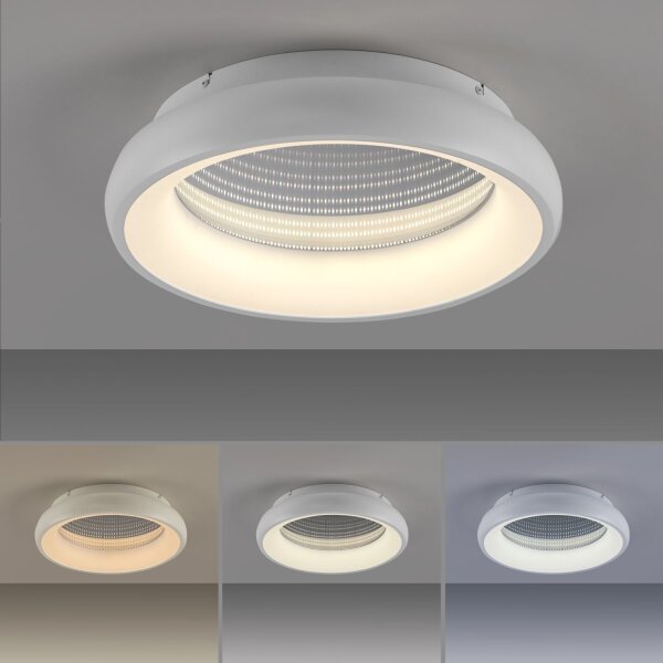 Dimmbare LED Deckenleuchte Tunneleffekt 2700-5000 lm