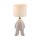 NachtTischlampe Keramik Stoff Teddy 38 cm E27 blendarm