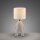NachtTischlampe Keramik Stoff Teddy 38 cm E27 blendarm