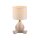 NachtTischlampe Keramik Stoff sitzendes Männchen 32 cm