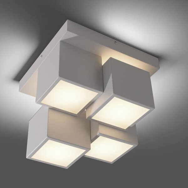 LED Deckenleuchte Metall Würfel B:30 cm 2400 lm 3000 K