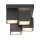 LED Deckenleuchte Metall Würfel B:30 cm 2400 lm Schwarz