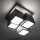 LED Deckenleuchte Metall Würfel B:30 cm 2400 lm Schwarz