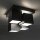LED Deckenleuchte Metall Würfel B:30 cm 2400 lm Schwarz