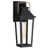 Au&szlig;enlampe Wand Schwarz E27 IP44 H: 42,9 cm Rustikal