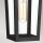 Außenwandlampe Schwarz E27 IP44 H: 37 cm Rustikal