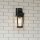 Außenwandlampe Schwarz E27 IP44 H: 37 cm Rustikal