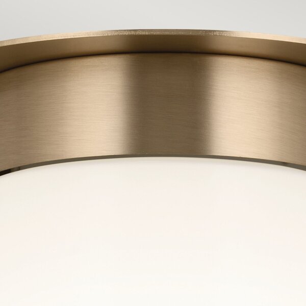 Deckenlampe klein B: 21,6 cm E27 Metall Glas in Bronze Weiß