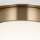 Deckenlampe klein B: 21,6 cm E27 Metall Glas in Bronze Weiß