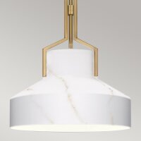 Pendelleuchte Glas Metall D: 37 cm H: max. 143,9 cm E27