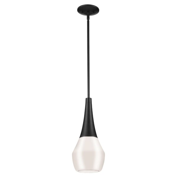 Pendelleuchte Glasschirm schmal Ø 17,8 cm H: max. 144,5 cm E27