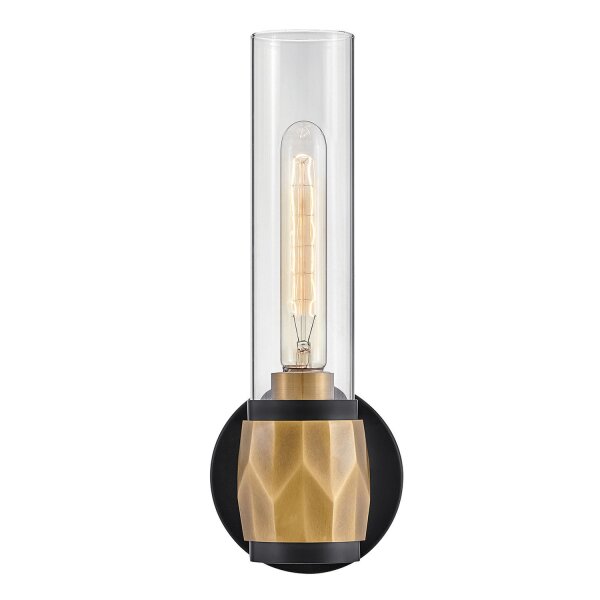 Wandlampe Bad 34,6 cm hoch IP44 E27 Modern Metall Glas