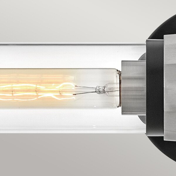 Badezimmerleuchte Metall Glas B: 56,5 cm IP44 E27 2-flammig