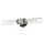 Badezimmerleuchte Metall Glas B: 56,5 cm IP44 E27 2-flammig
