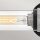 Badezimmerleuchte Metall Glas B: 56,5 cm IP44 E27 2-flammig