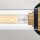 Badezimmerlampe Wand 56,5 cm breit IP44 2x E27 Metall Glas