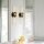 Badezimmerlampe Wand 56,5 cm breit IP44 2x E27 Metall Glas