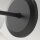 Wandlampe Metall Glas H: 22,2 cm Schwarz Weiß E14 Retro