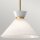Hängelampe Retro Ø 35,8 cm Metall Glas E27 verstellbar in Gold