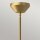 Hängelampe Retro Ø 35,8 cm Metall Glas E27 verstellbar in Gold