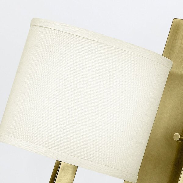 Wandlampe Metall Stoff E27 30,5 cm hoch Modern POLILLA