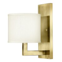 Wandlampe Metall Stoff E27 30,5 cm hoch Modern POLILLA