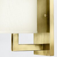 Wandlampe Metall Stoff E27 30,5 cm hoch Modern POLILLA