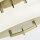 Deckenlampe rund Ø 50,8 cm 3x E27 Metall Stoff in Messing Weiß